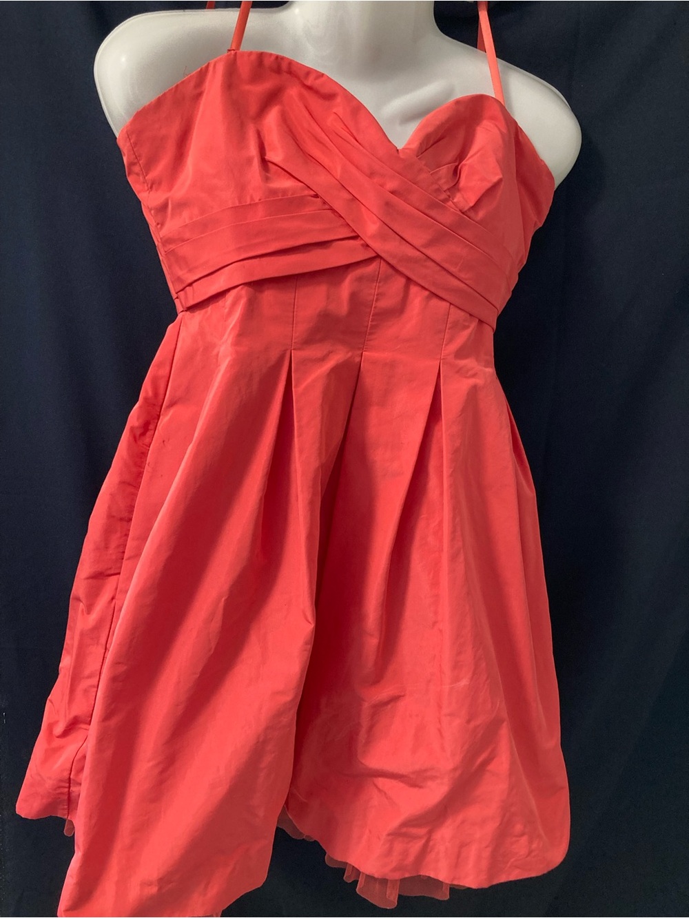 BCBG Max Azria Coral Fit & Flare Cocktail Dress Size 8 Wedding Prom (M)